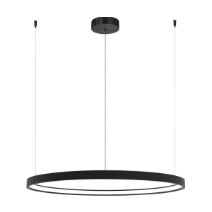 Lustra LED dimabila design modern Cirrcle D-90cm negru