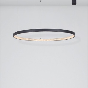 Lustra LED dimabila, design modern PRESTON, 110cm negru NVL-9865110 42574 universul-luminii.ro