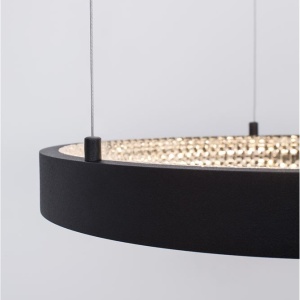 Lustra LED dimabila, design modern PRESTON, 40cm negru NVL-9865140 172744 universul-luminii.ro