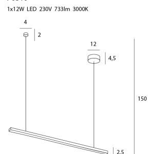 Lustra LED dimabila design modern TRIO 1 P0310D MX 63574 universul-luminii.ro