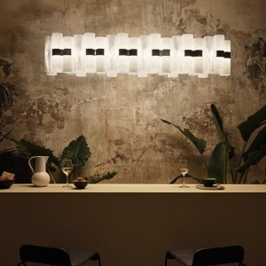 Lustra LED moderna design Art Deco realizata manual LA LOLLO XL White 215664 universul-luminii.ro