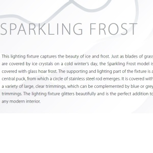 Lustra LED moderna Vision design LUX cristal SPARKLING FROST 55cm 44934 universul-luminii.ro