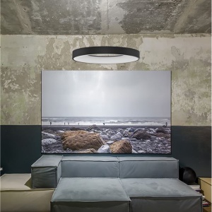 Lustra LED moderna wireless design circular Rando Smart neagra - Img 2