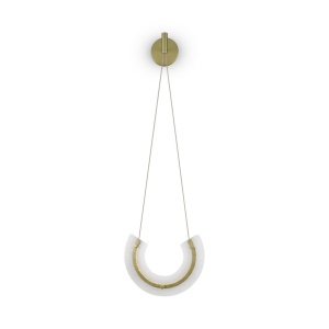 Lustra LED, pendul design modern Maya auriu - Img 1