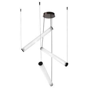 Lustra LED smart cu telecomanda COMO titan periat