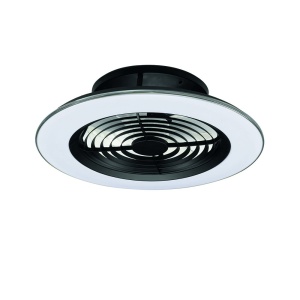 Lustra LED Smart cu Ventilator si telecomanda ALISIO negru