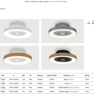 Lustra LED Smart cu Ventilator si telecomanda TIBET alb 222994 universul-luminii.ro