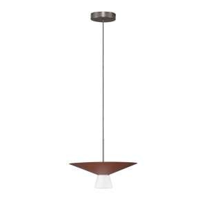 Lustra LED suspendata BARIS Rust Brown 38cm