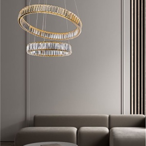 Lustra LED suspendata cristal design elegant AURELIA 46W - Img 2