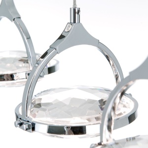 Lustra LED suspendata cu cristal K9 design lux MOON 5L 234604 universul-luminii.ro