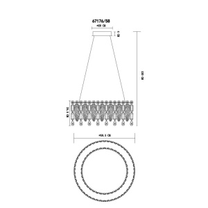 Lustra LED suspendata cu telecomanda KLUNKA crom 620944 universul-luminii.ro