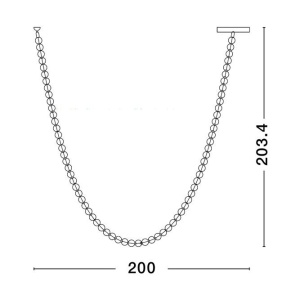 Lustra LED suspendata, deosebita design lux PERLA 152014 universul-luminii.ro
