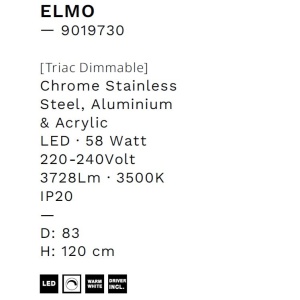 Lustra LED suspendata design circular ELMO D-83cm - Img 6