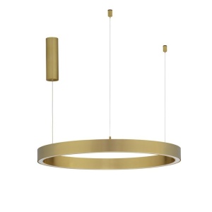 Lustra LED suspendata design circular STING Bronz 80cm - Img 1