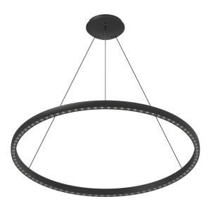 Lustra LED suspendata design circular XL RIUMAR negru