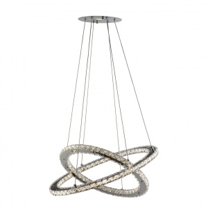 Lustra LED suspendata design elegant Clover 28W 8757-168CC SRT - Img 1