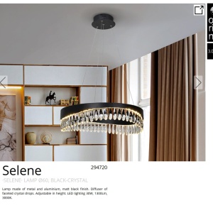 Lustra LED suspendata design elegant Selene 60cm 211074 universul-luminii.ro