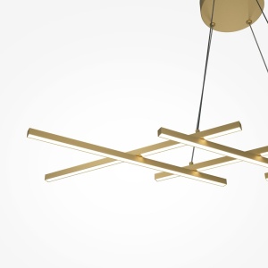 Lustra LED suspendata design geometric Halo alama 145854 universul-luminii.ro