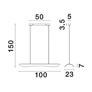 Lustra LED suspendata design modern AGOS - Img 8