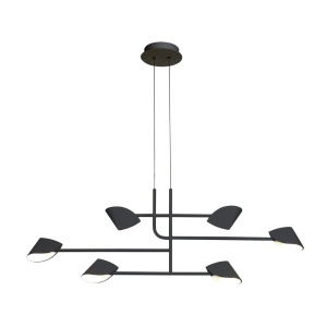 Lustra LED suspendata design modern CAPUCCINA 45W negru