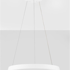 Lustra LED suspendata design modern circular ORMI alba - Img 3