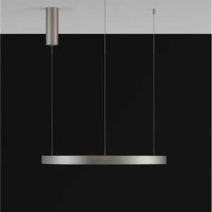 Lustra LED suspendata design modern circular PERRINE D-60cm argintie - Img 11