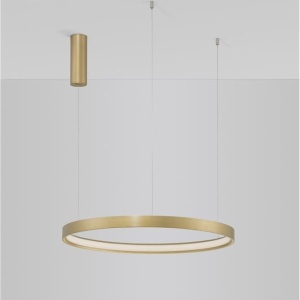 Lustra LED suspendata design modern circular PERRINE D-60cm aurie - Img 8