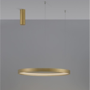 Lustra LED suspendata design modern circular PERRINE D-60cm aurie - Img 4