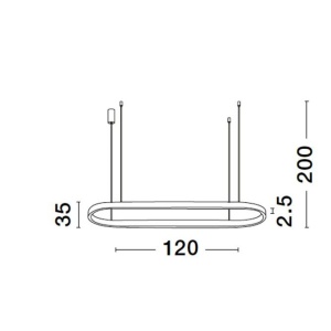 Lustra LED suspendata design modern QUERALT negru 205464 universul-luminii.ro