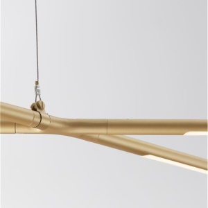 Lustra LED suspendata design modern RACCIO aurie - Img 7