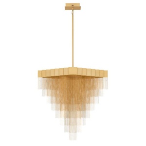 Lustra LED suspendata design modern REVIA aurie
