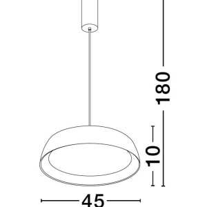 Lustra LED suspendata design modern SIGI D-45cm 227024 universul-luminii.ro