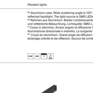 Lustra LED suspendata design modern Step auriu - Img 9