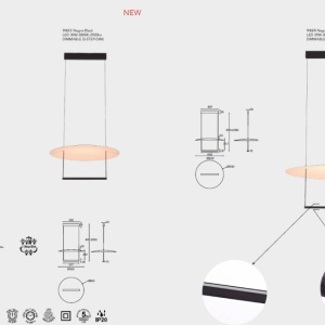 Lustra LED suspendata design modern SUN II D-80cm - Img 2
