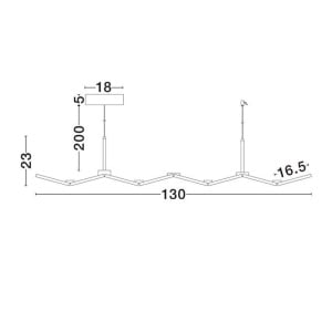 Lustra LED suspendata design modern VEA - Img 11