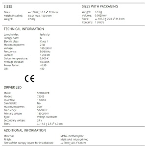 Lustra LED suspendata design modern Velas - Img 6