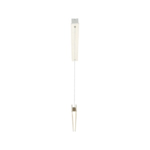 Lustra LED suspendata design scandinav Ilgas lemn alb - Img 3