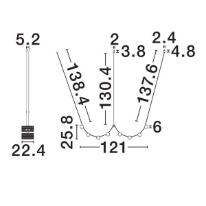 Lustra LED suspendata dimabila design XL LUMA - Img 10