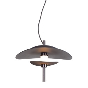 Lustra LED suspendata Kyoto bronz/ negru - Img 8