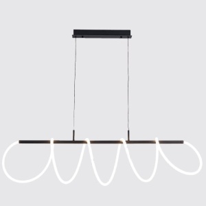 Lustra LED suspendata moderna ZIGZAG BK - Img 1