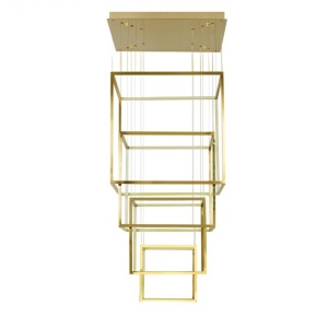 Lustra LED XXL design modern casa scarii Opera XL aurie ZZ AZ3140