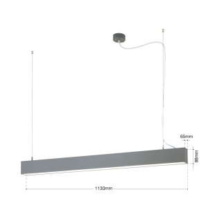 Lustra liniara aplicata/ suspendata LED CCT PALKKI 113cm, argintiu - Img 11