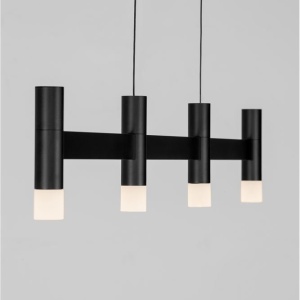 Lustra liniara cu 4 spoturi LED 2700K POETIC negru - Img 4