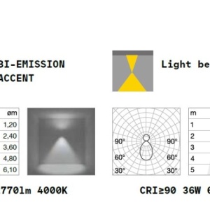Lustra liniara cu lumina directa si indirecta STEEL WIDE White 3000K 211514 universul-luminii.ro