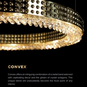 Lustra LUX moderna design circular D80 CONVEX 03 136114 universul-luminii.ro