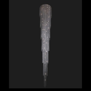 Lustra moderna casa scarii, cristal Bohemia L17 702/35/6, F long 420, tube