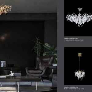 Lustra moderna cristal Bohemia design LUX GRAPES 180614 universul-luminii.ro
