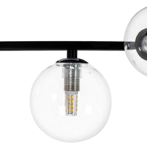 Lustra moderna cu 10 de surse de lumina si LED LINEA TWIN 120 137744 universul-luminii.ro