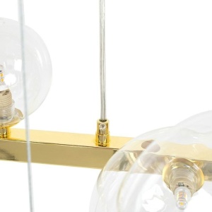Lustra moderna cu 20 de surse de lumina LINEA Oval 120 auriu 597994 universul-luminii.ro