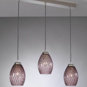 Lustra moderna cu 3 pendule design italian 10008 Amethyst 105764 universul-luminii.ro